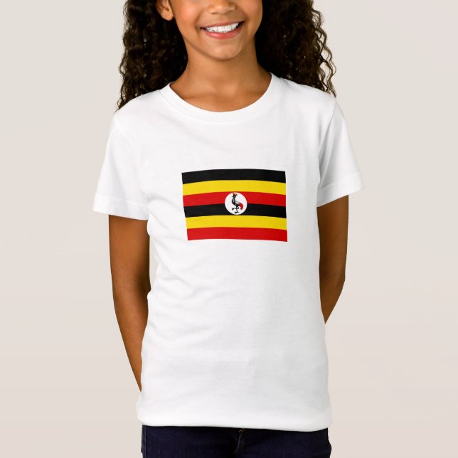 Camiseta Bandeira de Uganda (Frente)
