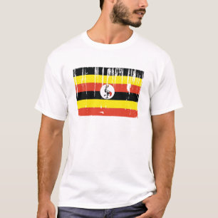 Camiseta Bandeira de Uganda