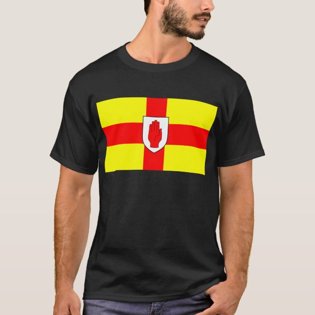 Camiseta Bandeira de Ulster - Irlanda do Norte (Frente)