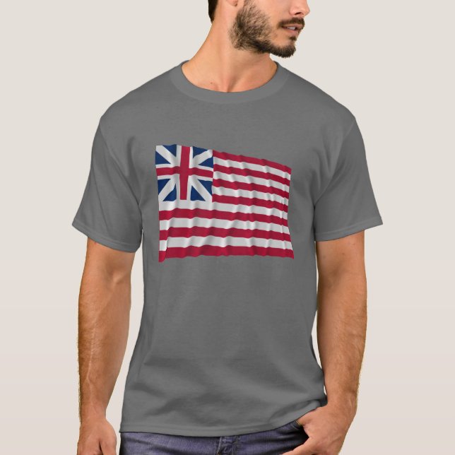 Camiseta Bandeira de união grande (Frente)