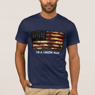 Camiseta Bandeira de união, guerra civil, bandeira dos