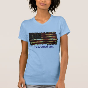 Camiseta Bandeira de união, guerra civil, T engraçado da