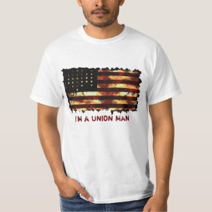 Camiseta Bandeira de união, guerra civil, T engraçado da