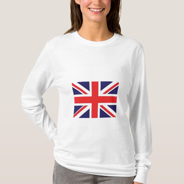 Camiseta Bandeira de Union Jack, (Frente)