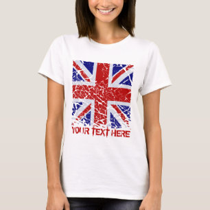 Camiseta Bandeira de Union Jack da casca Do Reino Unido