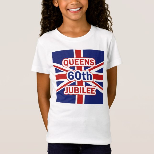 Camiseta Bandeira de Union Jack do jubileu de diamante do (Frente)