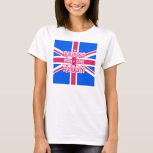Camiseta Bandeira de Union Jack do jubileu de diamante do