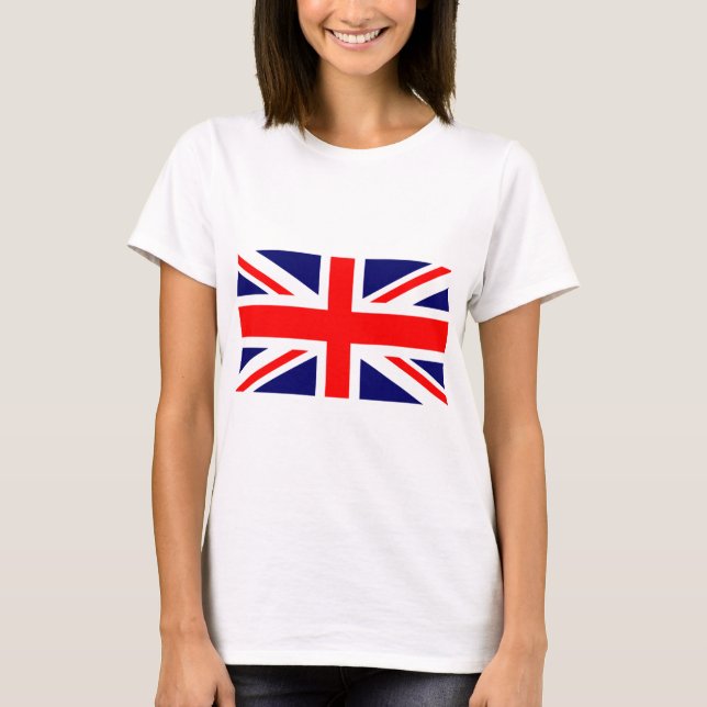 Camiseta Bandeira de Union Jack Ingleses (Frente)