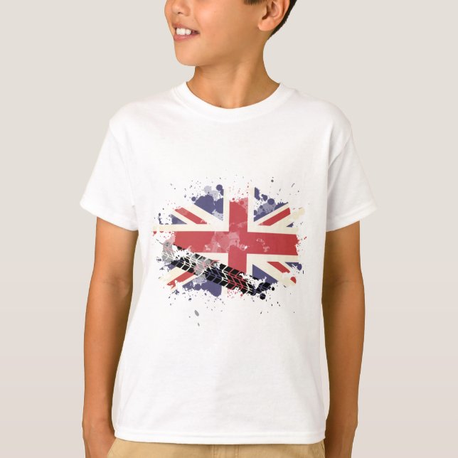 Camiseta Bandeira de Union Jack Reino Unido (Frente)