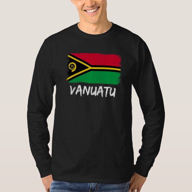Camiseta Bandeira De Vanuatu (Frente)
