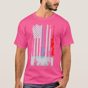 Camiseta Bandeira De Veado De Arrasto De Pesca (Nas Costas)