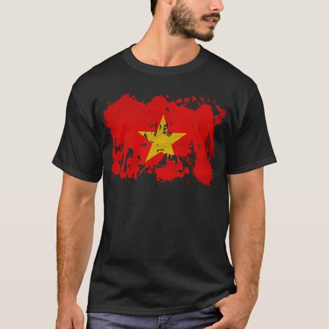 Camiseta Bandeira de Vietnam (Frente)