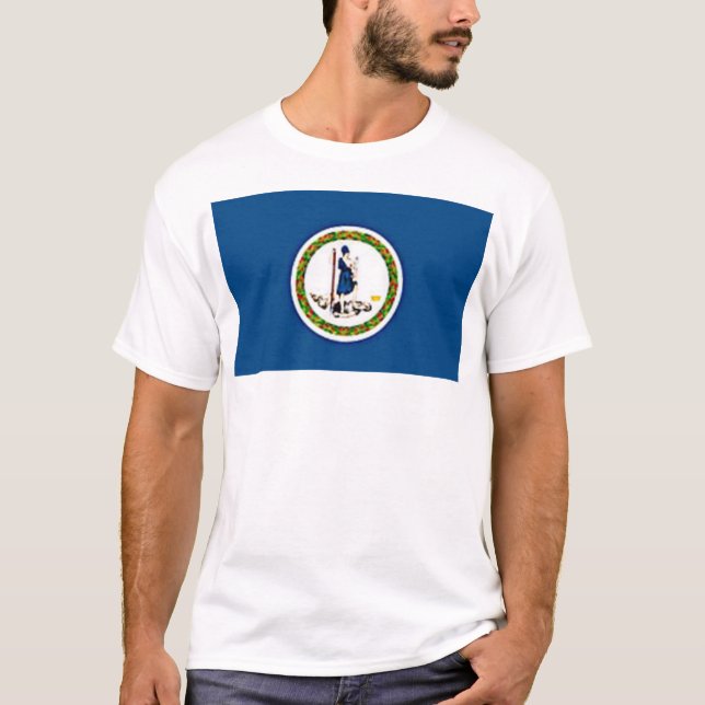 Camiseta Bandeira de Virgínia (Frente)