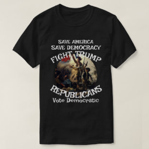 Camiseta Bandeira de Voto da Eleição Política Fubar America