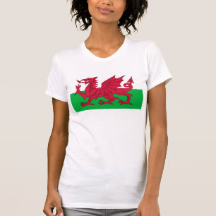 Camiseta Bandeira de Wales - o dragão vermelho - Baner