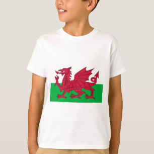 Camiseta Bandeira de Wales - o dragão vermelho - Baner