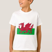 Bandeira de Wales - o dragão vermelho - Baner