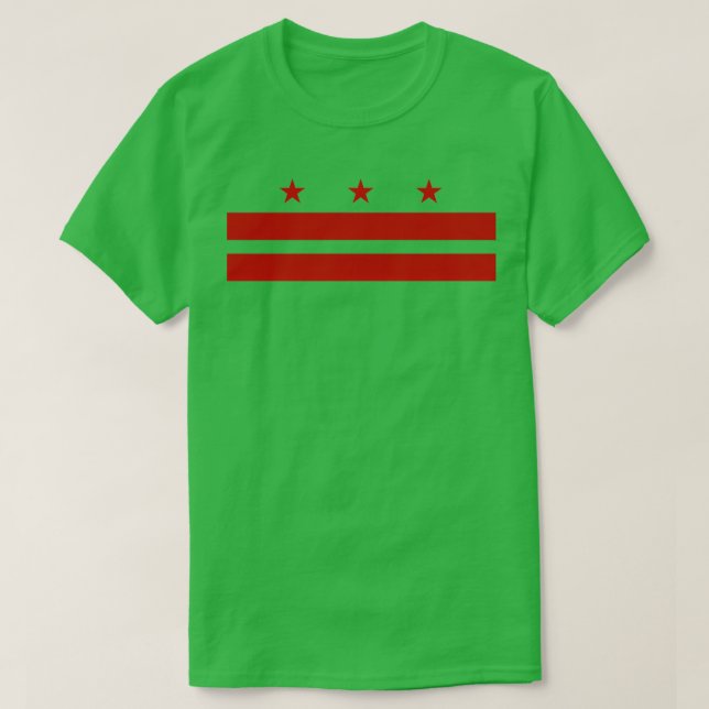 Camiseta Bandeira de Washington D (Frente do Design)