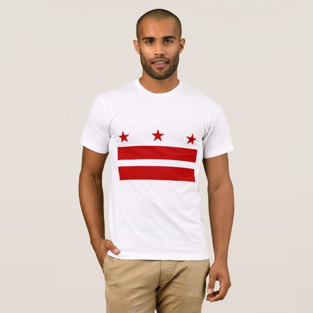 Camiseta bandeira de Washington DC (Frente Completa)