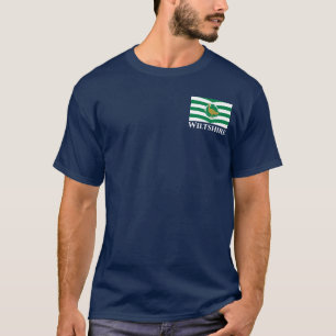 Camiseta Bandeira de Wiltshire - ENGLAND T-Shirt