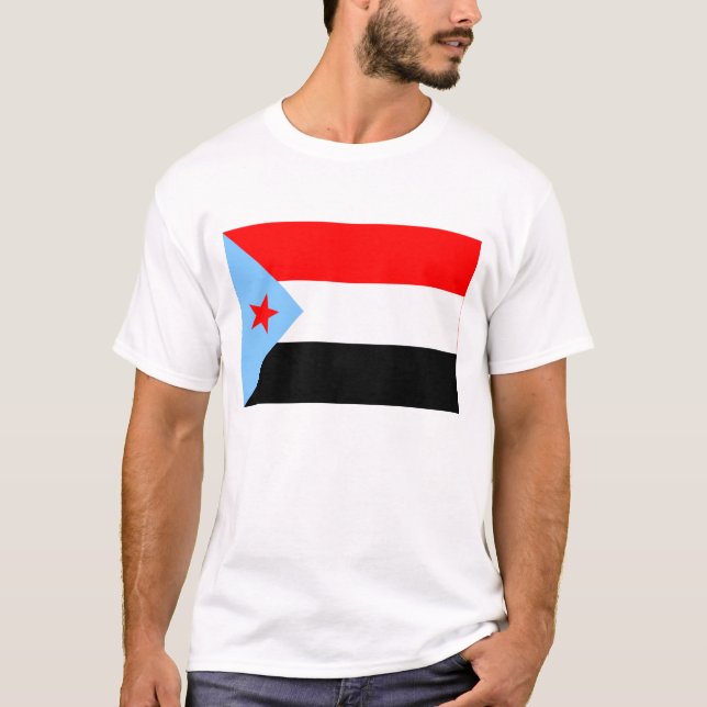 Camiseta Bandeira de Yemen sul (1967-1990) (Frente)