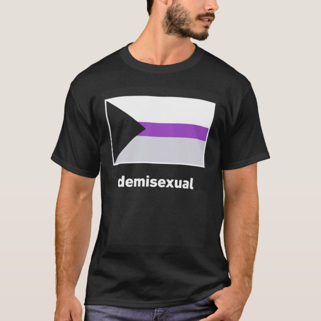 Camiseta Bandeira Demisexual do Orgulho (Frente)