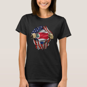Camiseta Bandeira Dentro de Sangue Costa Rica