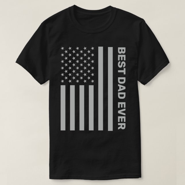Camiseta Bandeira Dia de os pais Americana Patriótica Perso (Frente do Design)