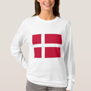 Camiseta Bandeira dinamarquesa