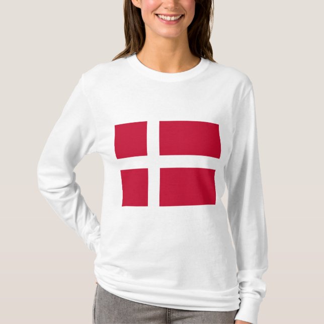 Camiseta Bandeira Dinamarquesa (Frente)
