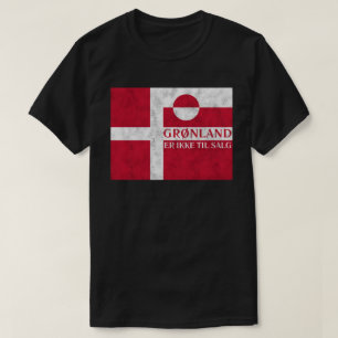 Camiseta Bandeira Dinamarquesa e da Groenlândia