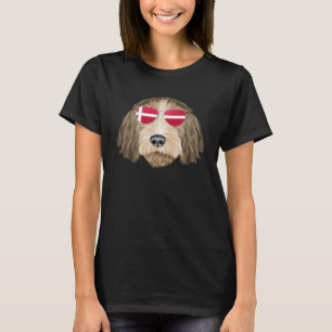 Camiseta Bandeira Dinamarquesa Petit Basset Griffon Vendeen
