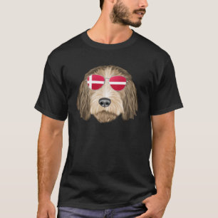 Camiseta Bandeira Dinamarquesa Petit Basset Griffon Vendeen