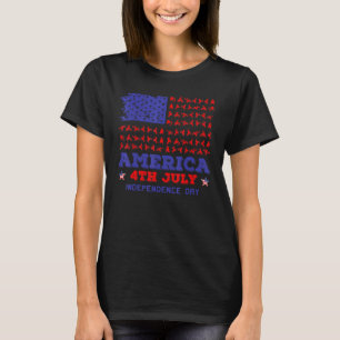 Camiseta Bandeira Dirt Bike Rider 4 De Julho