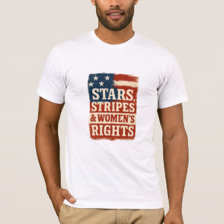 Camiseta Bandeira Distendida Estrelas, Listras e Direitos d