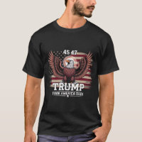 Bandeira do 45º 47º Presidente Trump 2025 Águia Am