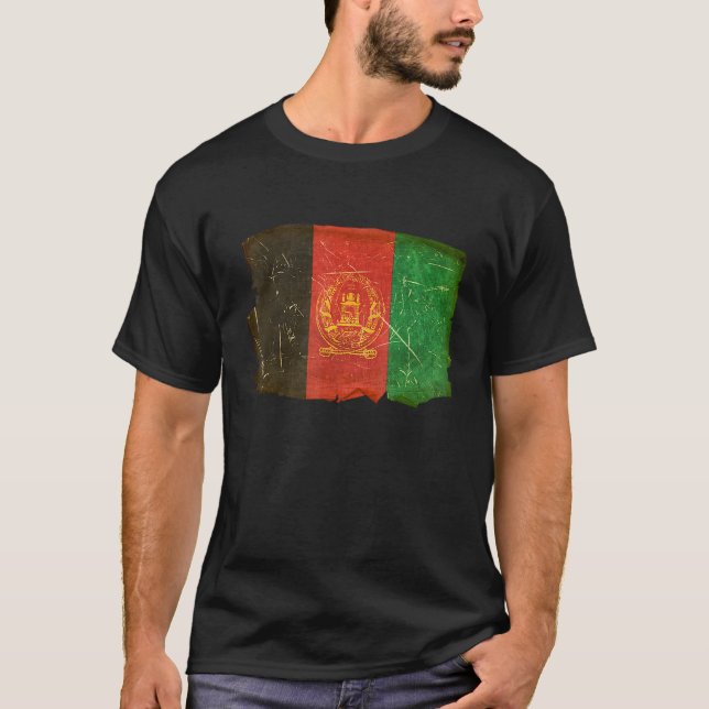 Camiseta Bandeira do Afeganistão (Frente)