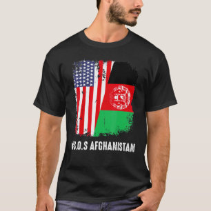 Camiseta Bandeira do Afeganistão Livre Sos Afeganistão