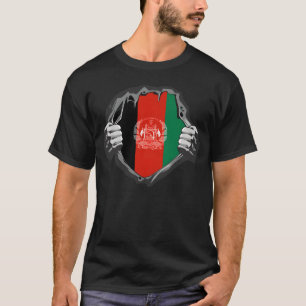 Camiseta Bandeira do Afeganistão Orgulhoso Afegão Mapa do A