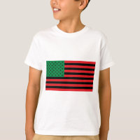 Bandeira do afro-americano - preto e verde