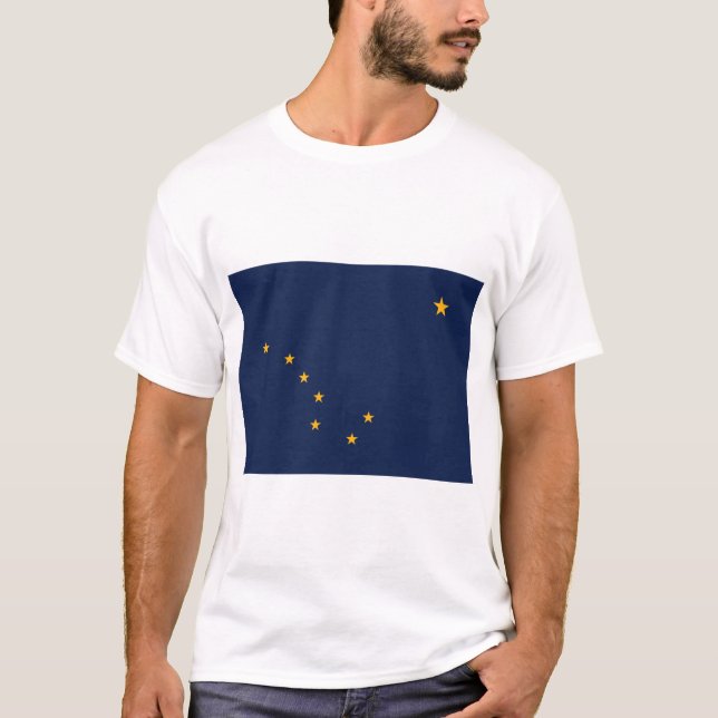 Camiseta Bandeira do Alasca (Frente)