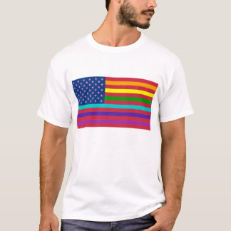 CAMISETA BANDEIRA DO ARCO-ÍRIS - MOSTRE SUAS CORES!