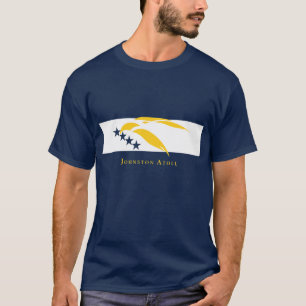 Camiseta Bandeira do atol de Johnston