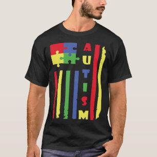 Camiseta Bandeira do Autismo Conscientização Para Crianças