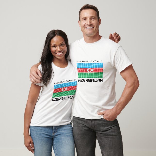 Camiseta Bandeira do Azerbaijão (Unissex)