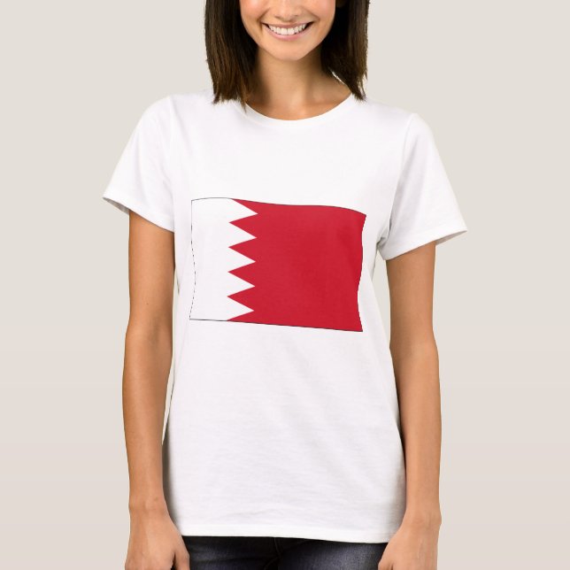 Camiseta Bandeira do Bahrein (Frente)