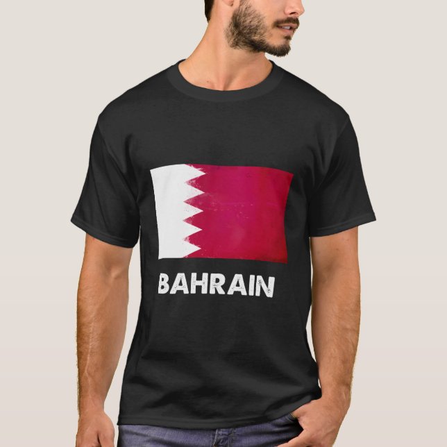 Camiseta Bandeira do Bahrein (Frente)