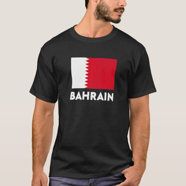 Camiseta Bandeira do Bahrein (Frente)
