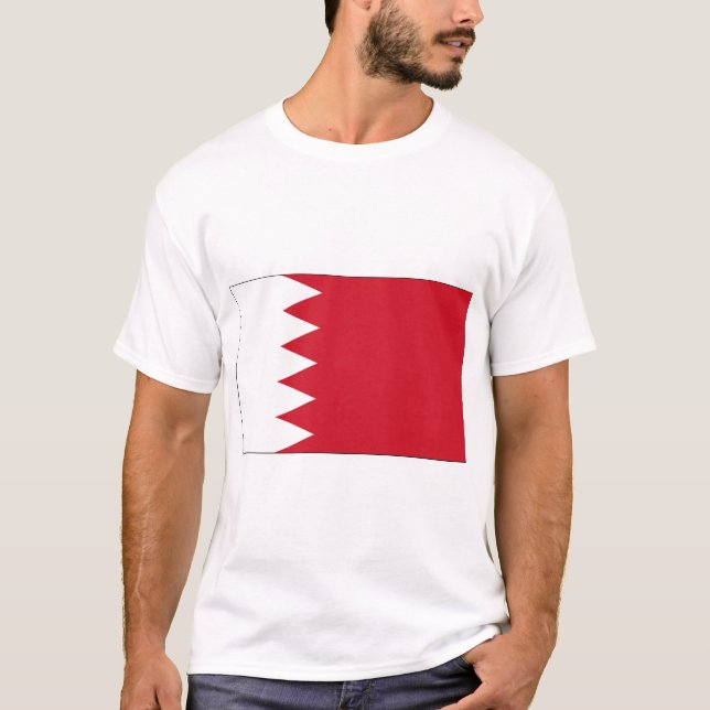 Camiseta Bandeira do Bahrein (Frente)