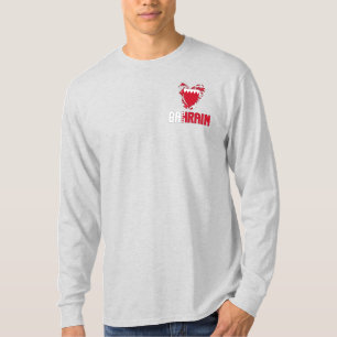 Camiseta Bandeira do Bahrein e Casaco de Armas Patriótica